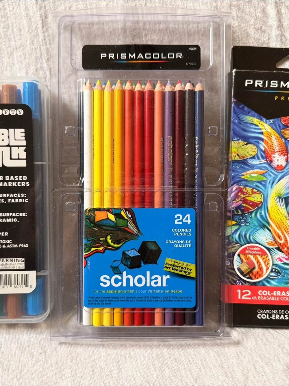 Adult Coloring Books Bundle with Prismacolor Pencils & Paint Markers